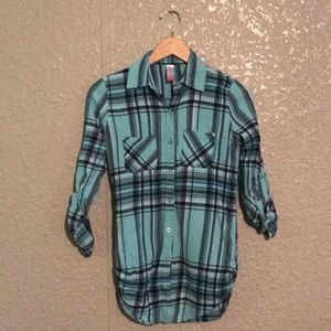 No Boundries | Mint Flannel | Button up